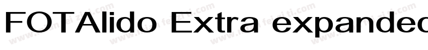 FOTAlido Extra expanded字体转换